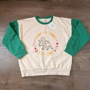 12-14Y Fin + Vince Camp Dino Sweatshirt NWT